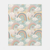 Pastel-Regenbogen-Decke Soft Gift Babys Ankunft Fleecedecke (Vorderseite)