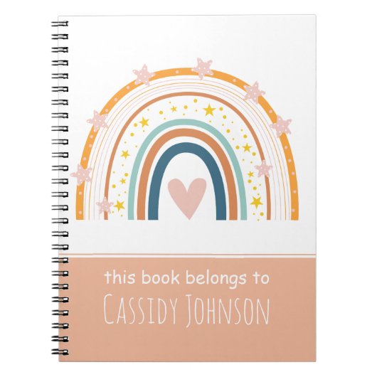 Pastel Regenbogen dieses Buch gehört zum Kinderhef (Vorderseite)
