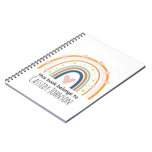 Pastel Regenbogen dieses Buch gehört zum Kinderhef (Linke Seite)