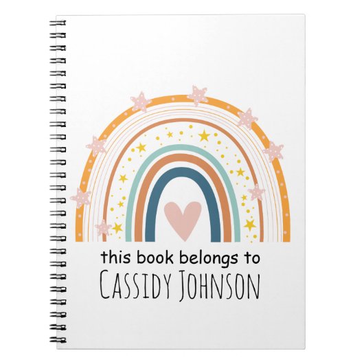 Pastel Regenbogen dieses Buch gehört zum Kinderhef (Vorderseite)