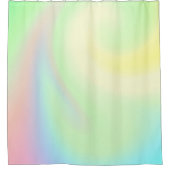 Pastel-Regenbogen Duschvorhang (Vorderseite)