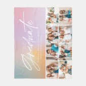 Pastel Regenbogen gürtelmädchenhaft Multi-Foto-Abs Fleecedecke (Vorderseite)