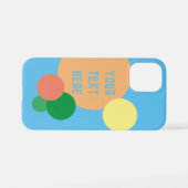 Pastel Regenbogen Konfetti Kreis Name Phone Case iPhone Hülle (Rückseite (Horizontal))