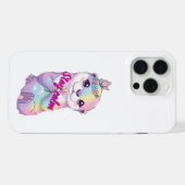 Pastel-Regenbogen-Otter-Stay-Calm-Blumen-Case iPhone Hülle (Rückseite (Horizontal))