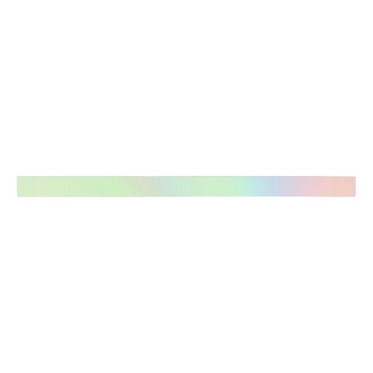 Pastel-Regenbogen Ripsband (Vorderseite)
