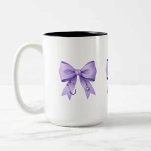 Pastel Regenbogen-Schleifen-Kollektionsset Zweifarbige Tasse
