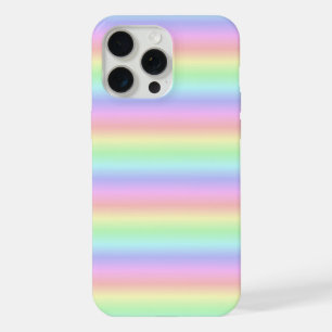 Pastel-Regenbogen-Streifen - Muster iPhone 15 Pro Max Hülle