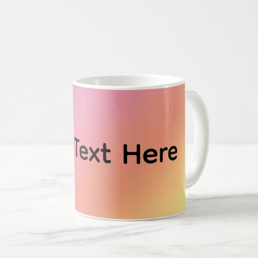 Pastel-Regenbogen-Tasse Kaffeetasse (VorderseiteRechts)