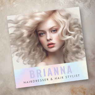 Pastel Regenbogen trendy modernes minimalistisches Quadratische Visitenkarte