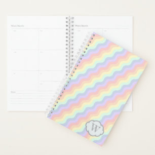 Pastel-Regenbogen-Wellen-Planer Planer