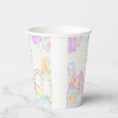 Pastel Regenbogen zum süßen Geburtstag Pappbecher (Rechts)