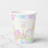 Pastel Regenbogen zum süßen Geburtstag Pappbecher (Vorderseite)