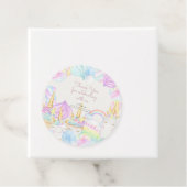 Pastel Regenbogenfarbe Einhorn Geschenkanhänger (Beispiel)