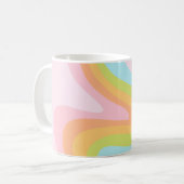 Pastel-Regenbogenkniggle Kaffeetasse (Vorderseite Links)