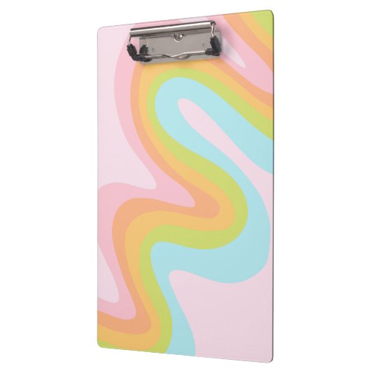 Pastel-Regenbogenkniggle Klemmbrett (Links)