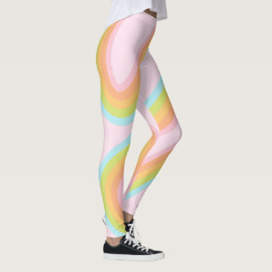 Pastel-Regenbogenkniggle Leggings