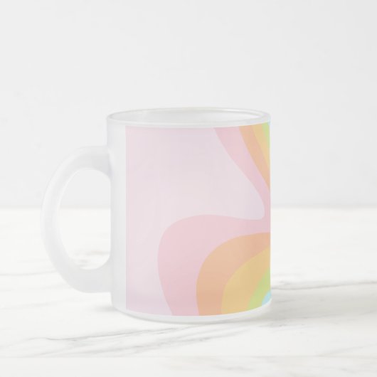 Pastel-Regenbogenkniggle Mattglastasse (Links)