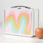 Pastel-Regenbogenkniggle Metall Brotdose (Beispiel)