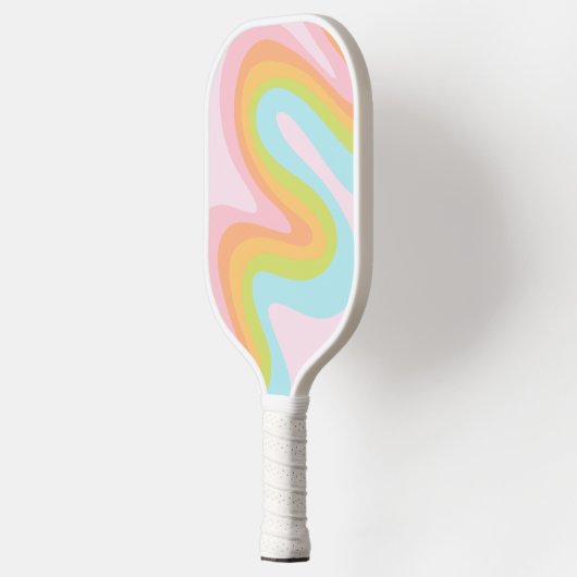 Pastel-Regenbogenkniggle Pickleball Schläger (Links)