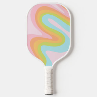 Pastel-Regenbogenkniggle Pickleball Schläger