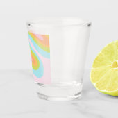 Pastel-Regenbogenkniggle Schnapsglas (Rechts)