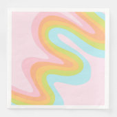 Pastel-Regenbogenkniggle Serviette (Vorderseite)