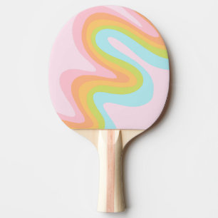 Pastel-Regenbogenkniggle Tischtennis Schläger