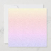 Pastel Regenbogenkristall Einladung (Rückseite)