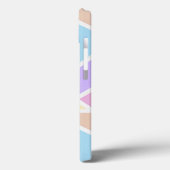 Pastel Regenbogenmosaik Muster Case-Mate iPhone ca Hülle (Rückseite / Links)