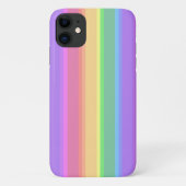 Pastel-Regenbogenstreifen Case-Mate iPhone Hülle (Rückseite)