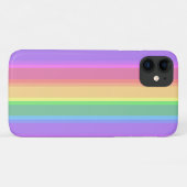 Pastel-Regenbogenstreifen Case-Mate iPhone Hülle (Rückseite (Horizontal))