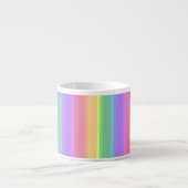 Pastel-Regenbogenstreifen Espressotasse (Vorderseite)