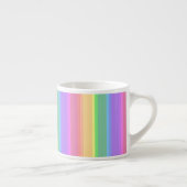 Pastel-Regenbogenstreifen Espressotasse (Rechts)