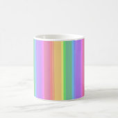 Pastel-Regenbogenstreifen Kaffeetasse (Mittel)