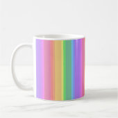 Pastel-Regenbogenstreifen Kaffeetasse (Links)