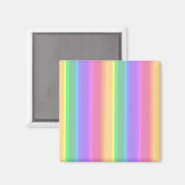Pastel-Regenbogenstreifen Magnet (Vorderseite/Rückseite)
