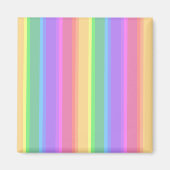 Pastel-Regenbogenstreifen Magnet (Vorne)