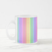 Pastel-Regenbogenstreifen Mattglastasse (Links)
