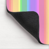 Pastel-Regenbogenstreifen Mousepad (Ecke)
