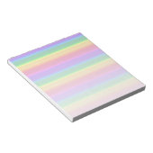 Pastel-Regenbogenstreifen Notizblock (angewinkelt)