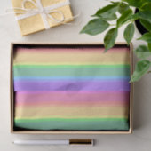 Pastel-Regenbogenstreifen Seidenpapier (Geschenk)