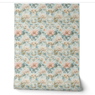 Pastel Regency English Garden Florals Tapete