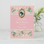 Pastel Regency Era 16 . Geburtstag Einladung (Stehend Vorderseite)