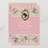 Pastel Regency Era 16 . Geburtstag Einladung (Vorne/Hinten)