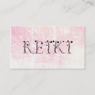 *~* Pastel REIKI Ivy Typografy Grunge Glitzer Visitenkarte