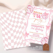 Pastel Retro bereit zwei Party 2. Geburtstag Einladung