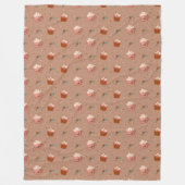 Pastel Retro Blanket Groovy Christmas Home Touch Fleecedecke (Vorderseite)