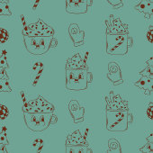 Pastel Retro Blanket Groovy Christmas Home Touch Fleecedecke