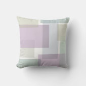 Pastel Retro blockiert Lavender Green Blue Kissen (Vorderseite)