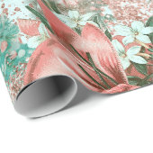 Pastel Retro Christmas Vignette Geschenkpapier (Rolleneckpunkt)